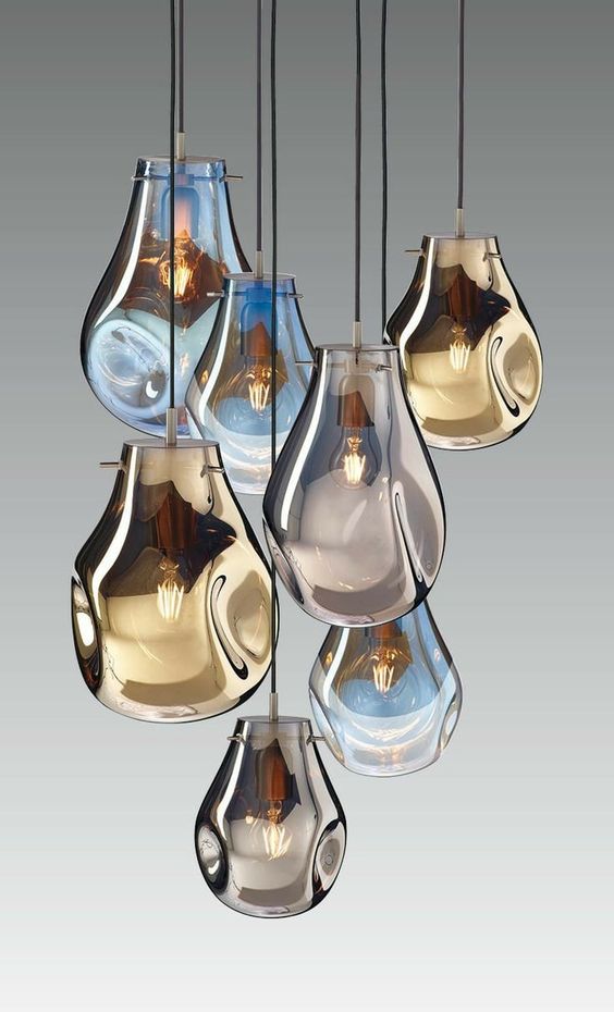 Pear Glass Pendants