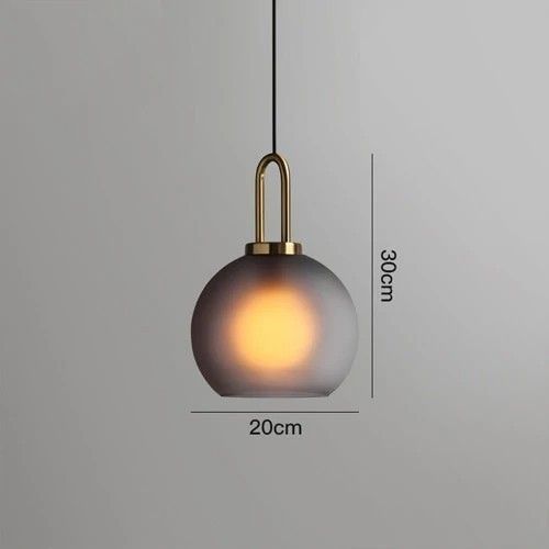 Smokey sphere pendant