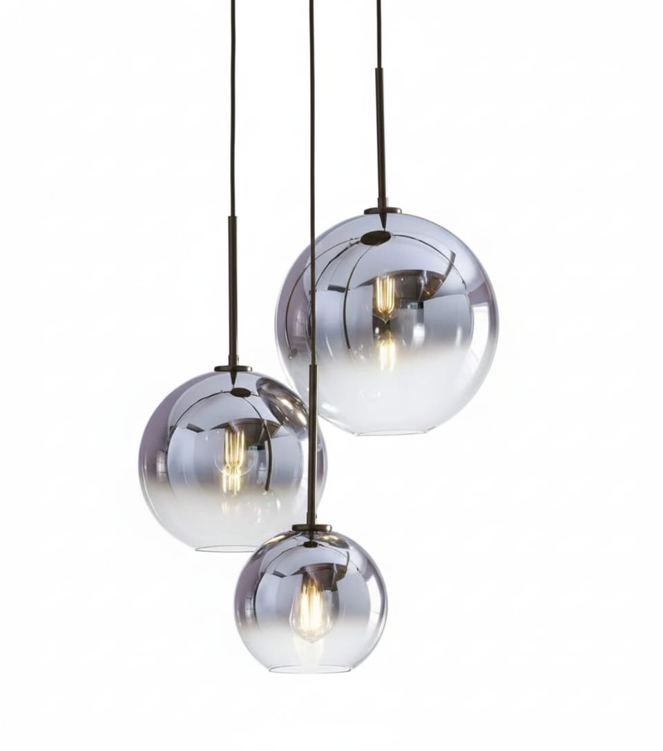 Smokey Grey Globe pendant