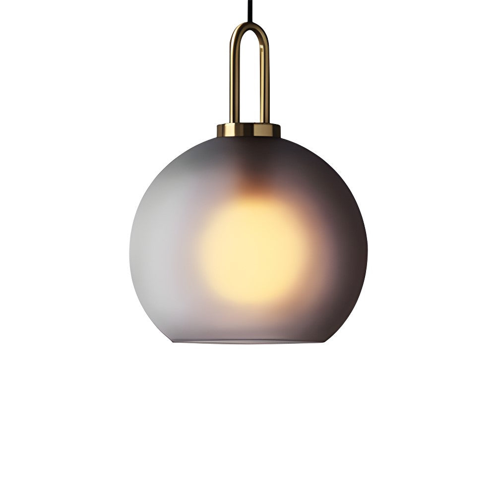 Smokey sphere pendant