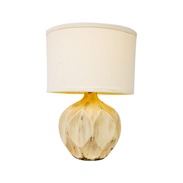 Ceramic Wood texture Table Lamp