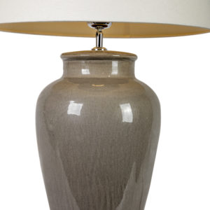 Grey Ceramic Jar Table Lamp