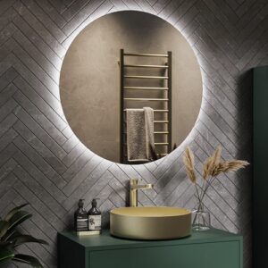 Round Backlit Mirror