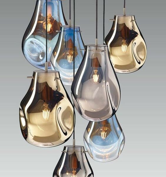 Pear Glass Pendants