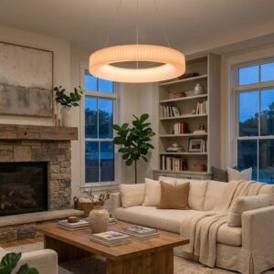 Ribbed Edge Pendant light