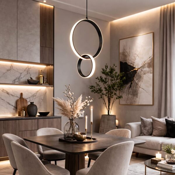 Round in Round pendant